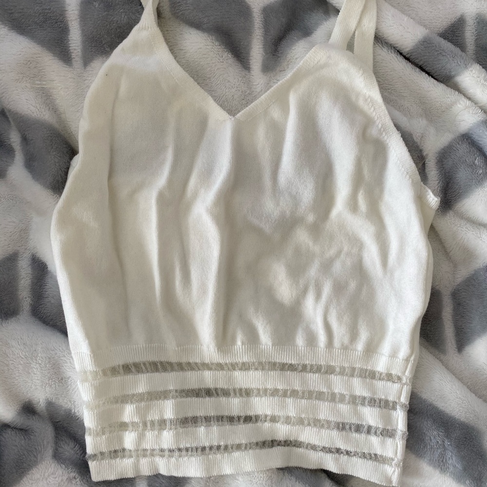 White Sweater Tank